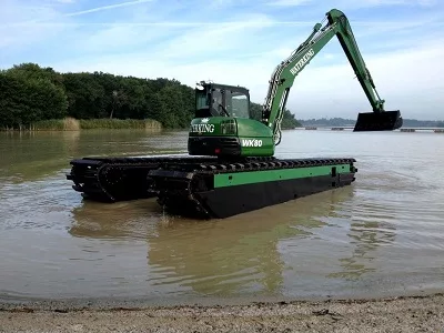 Гусеничный плавающий экскаватор Waterking WK 80